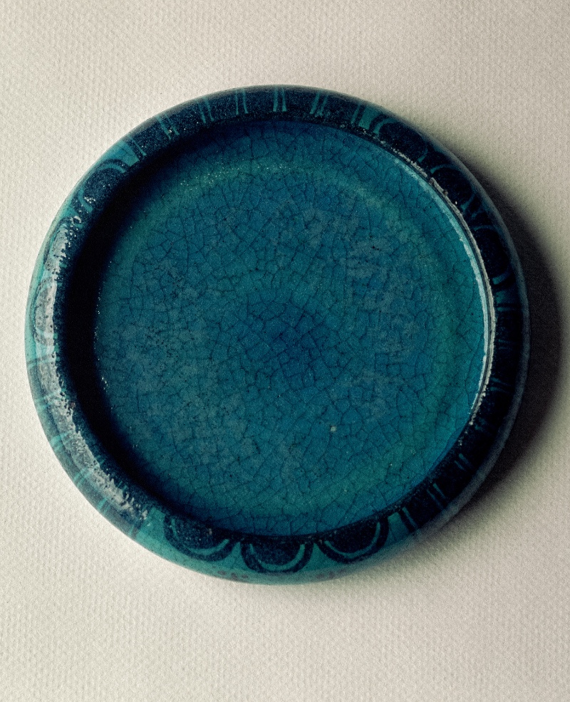 Circular Bowl with Geometric Motifs