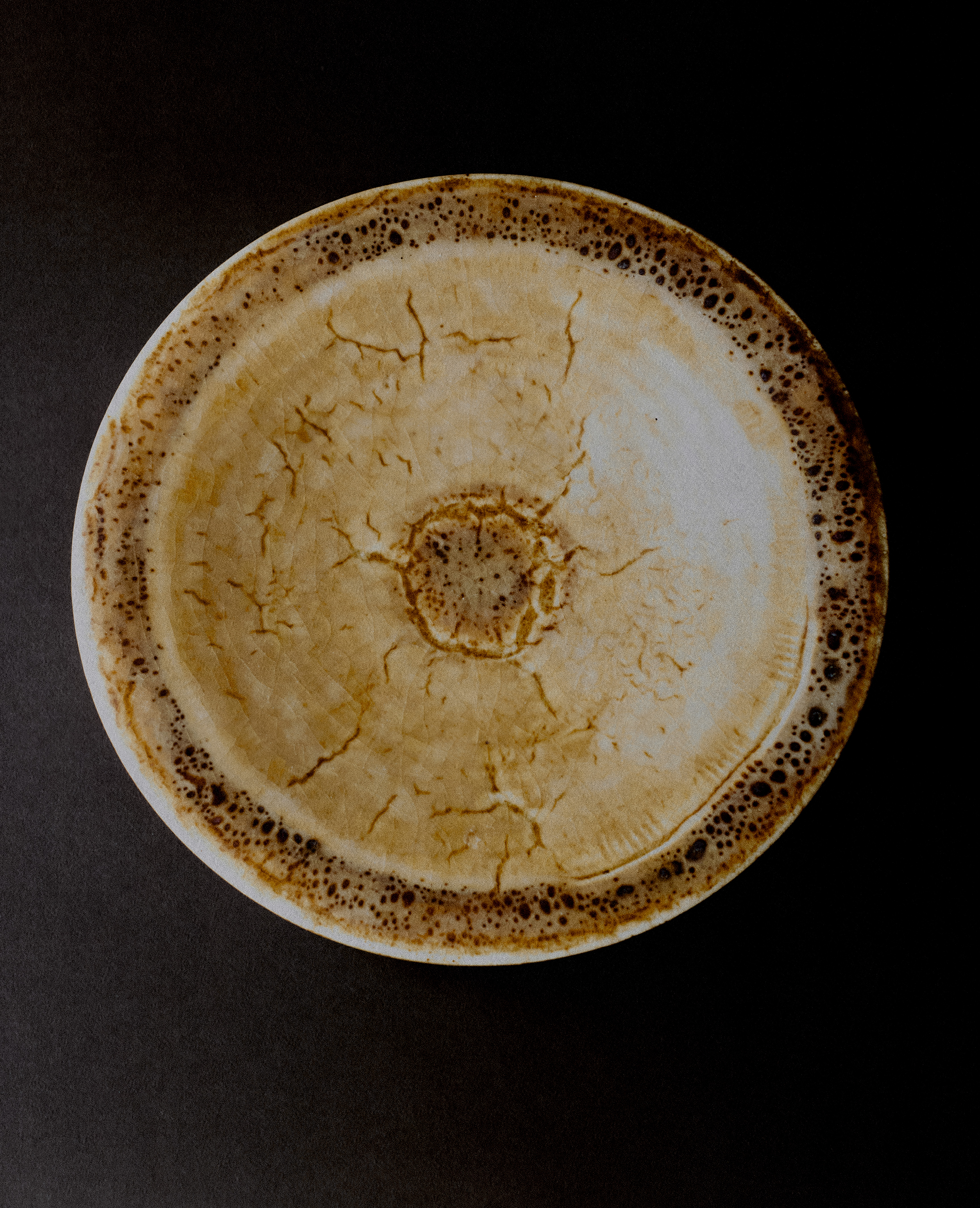 Glazed Shallow Stoneware Bowl
