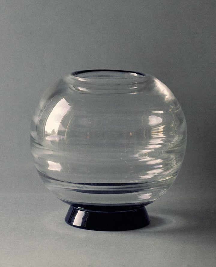 Optical Glass Vase for Orrefors