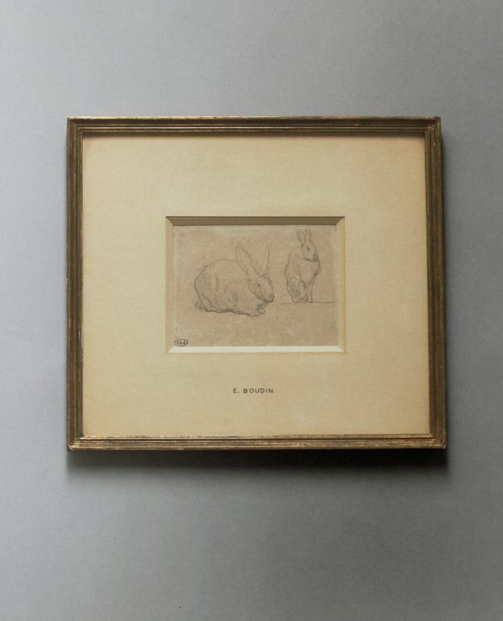 Study of Rabbits, Original Drawing