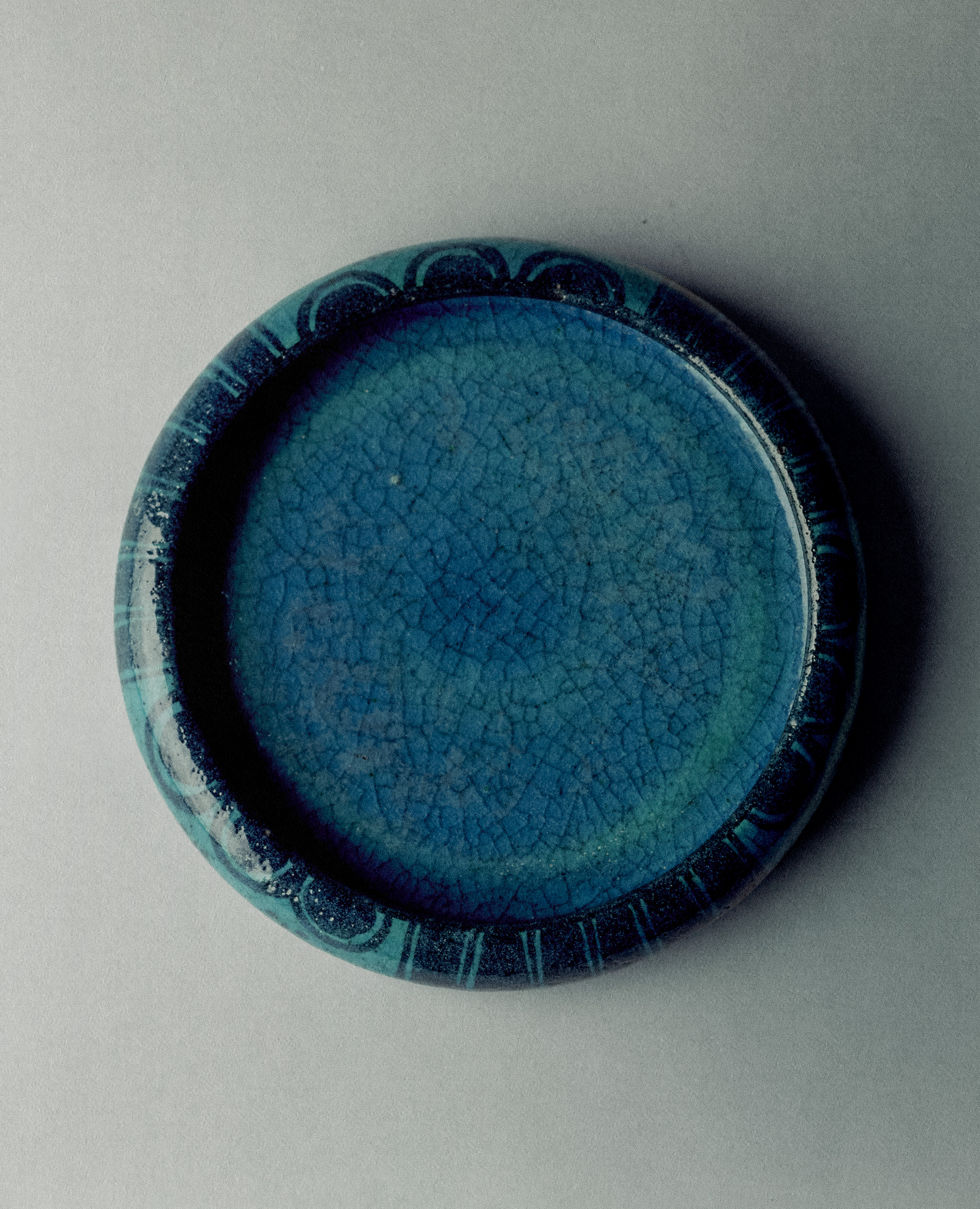 Circular Bowl with Geometric Motifs