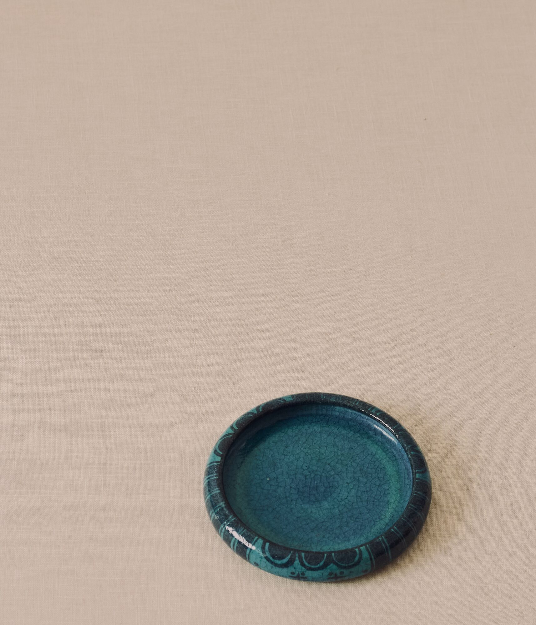 Circular Bowl with Geometric Motifs
