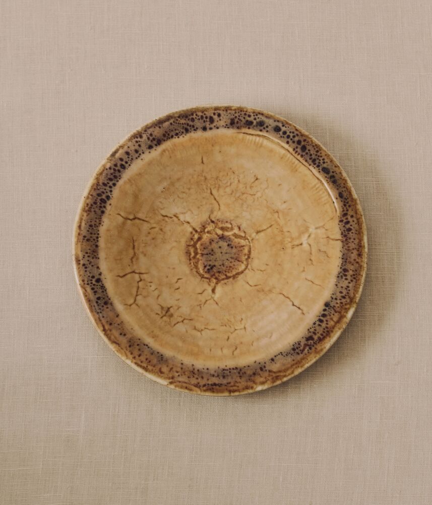 Glazed Shallow Stoneware Bowl