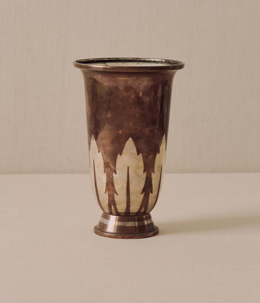 Large Dinanderie Vase for Christofle